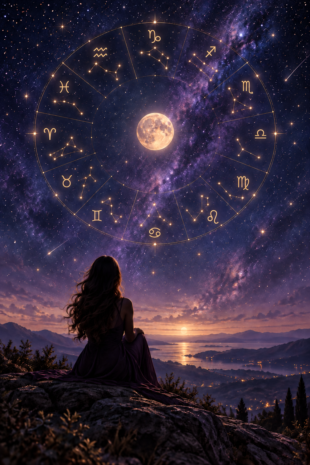 ciel de nuit lune