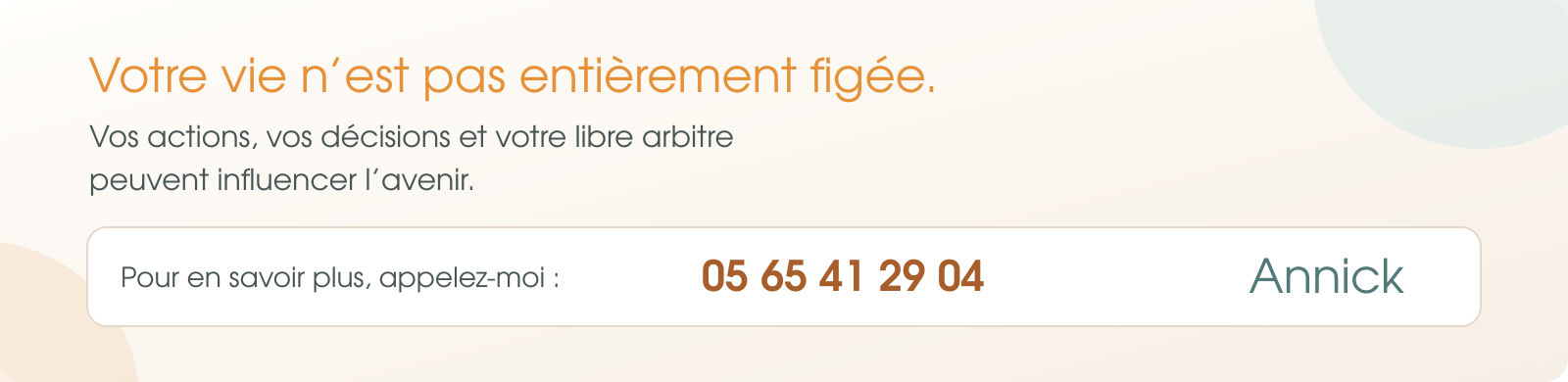 Bandeau libre arbitre