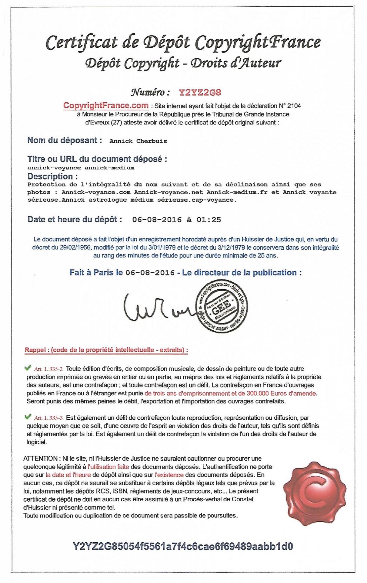 Copyright mots clefs