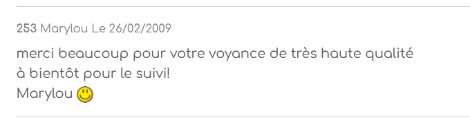 Temoignage 2009